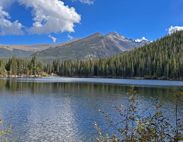Bear Lake with clouds on a sunny summer day